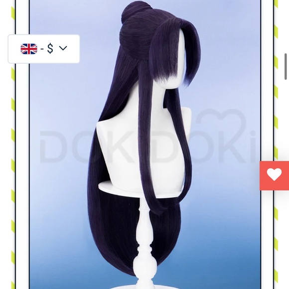 DokiDoki Anime The Apothecary Diaries Cosplay Jinshi Wig Long Purple Hair - Picture 3 of 5